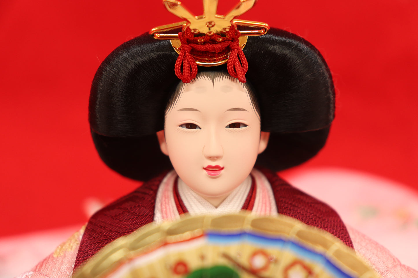 収納親王飾り雛人形セット(60cmx39cmx56cm)