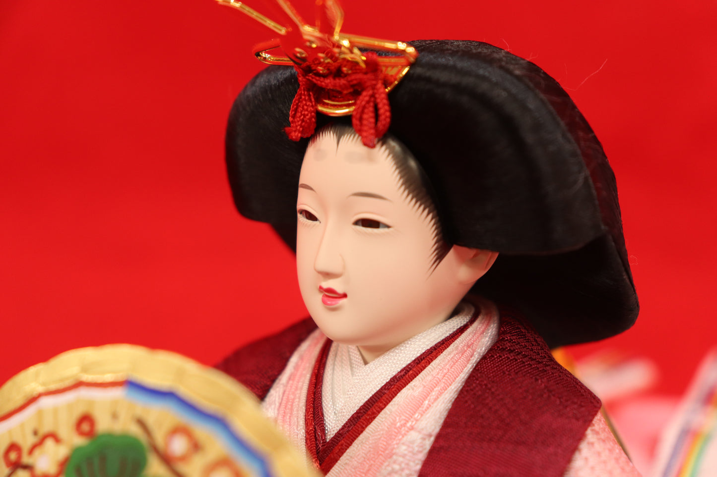 収納親王飾り雛人形セット(60cmx39cmx56cm)