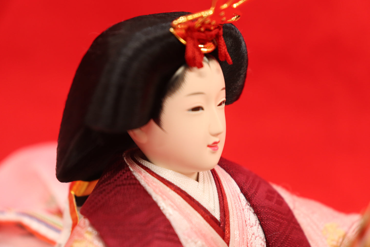 収納親王飾り雛人形セット(60cmx39cmx56cm)