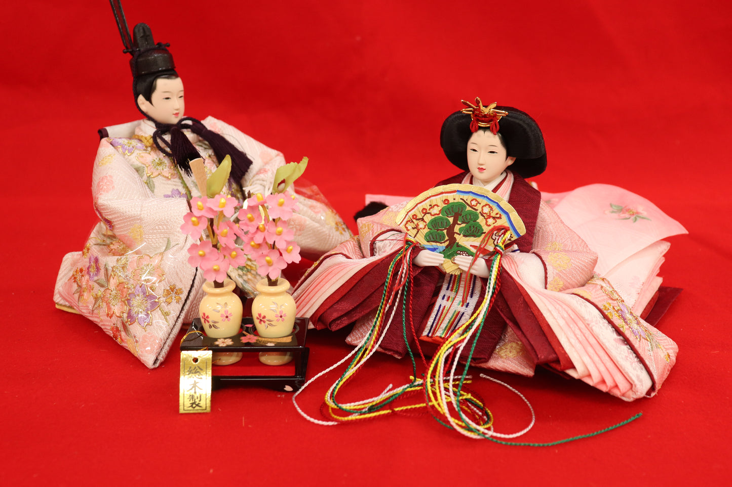 収納親王飾り雛人形セット(60cmx39cmx56cm)