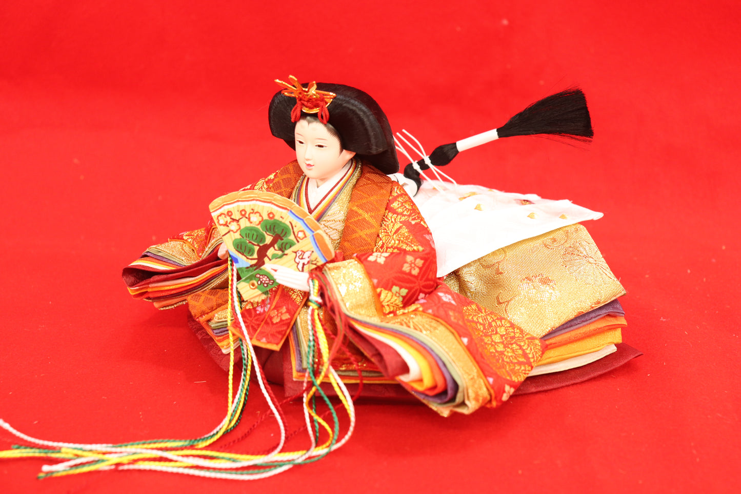 収納親王飾り雛人形セット(55cm×38cm×51cm)