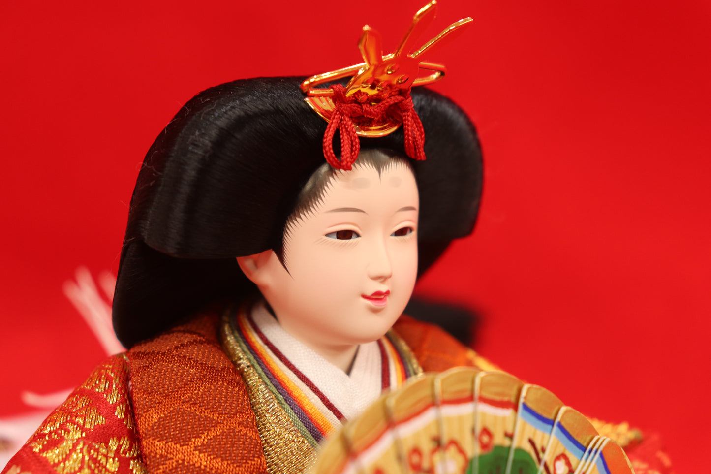 収納親王飾り雛人形セット(55cm×38cm×51cm)