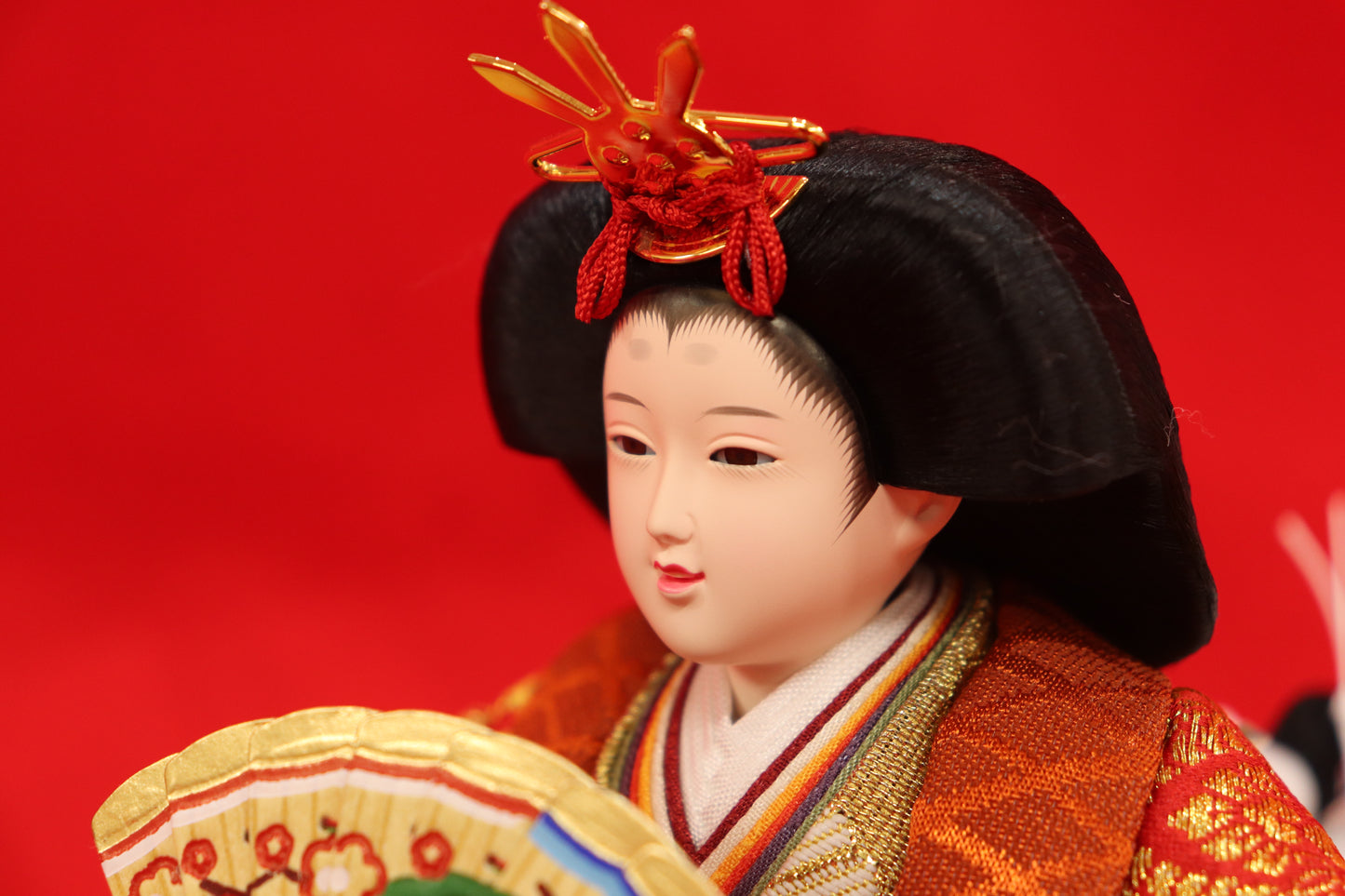 収納親王飾り雛人形セット(55cm×38cm×51cm)