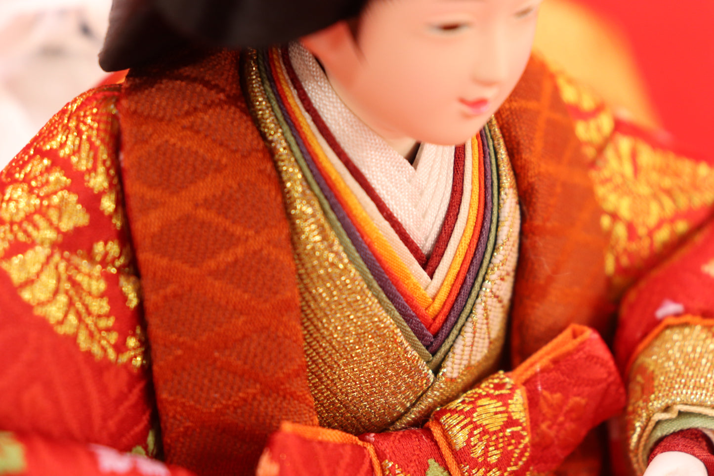収納親王飾り雛人形セット(55cm×38cm×51cm)
