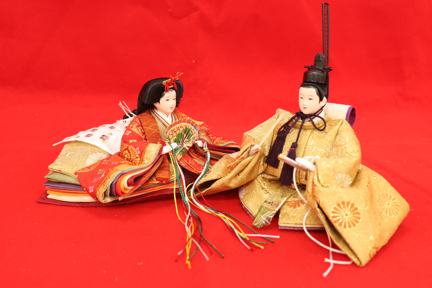 収納親王飾り雛人形セット(55cm×38cm×51cm)