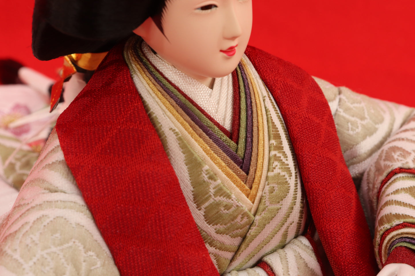 親王飾り雛人形セット (55㎝×33㎝×28㎝)