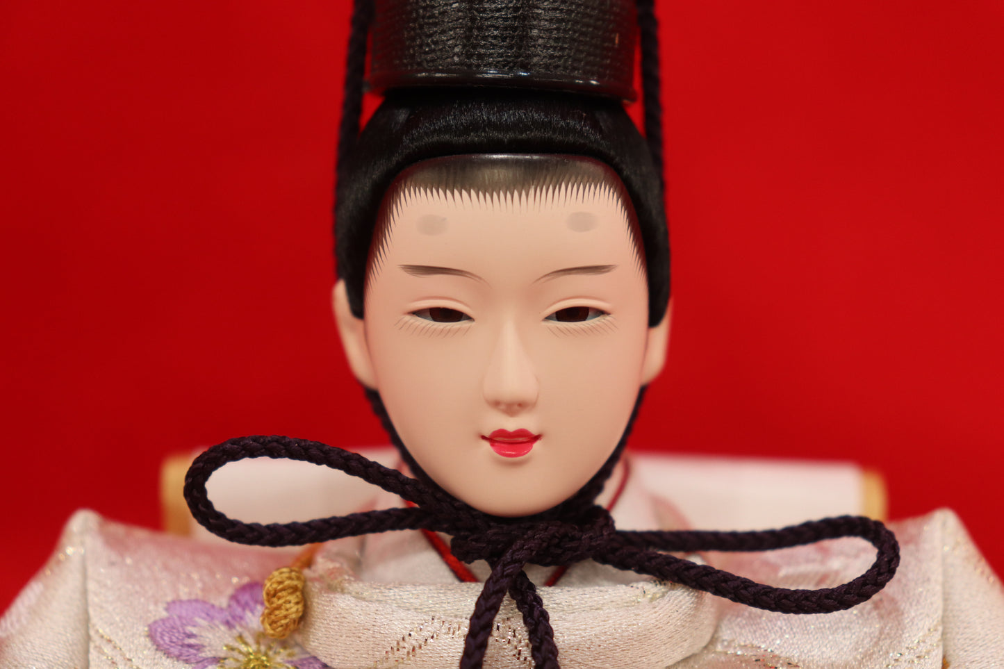 親王飾り雛人形セット (65㎝×35㎝×34㎝)