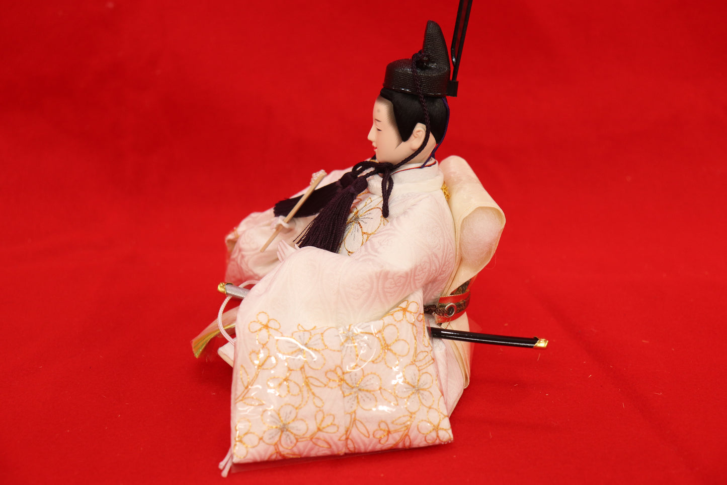 親王飾り雛人形セット (58㎝×35㎝×34㎝)