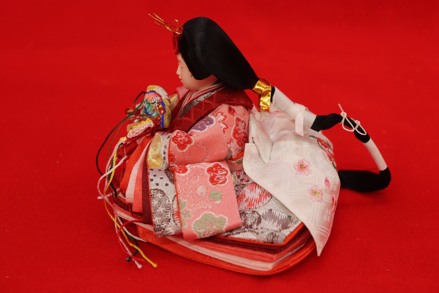 収納親王飾り雛人形セット(40cmx40cmx40cm)