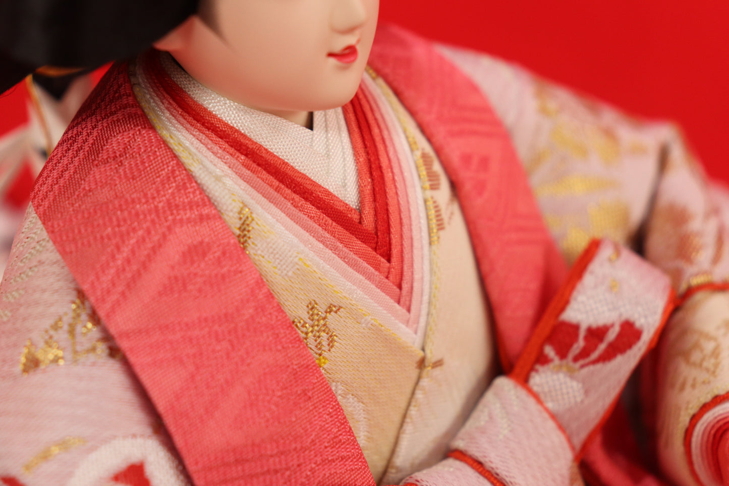 収納親王飾り雛人形セット(72cmx43cmx61cm)