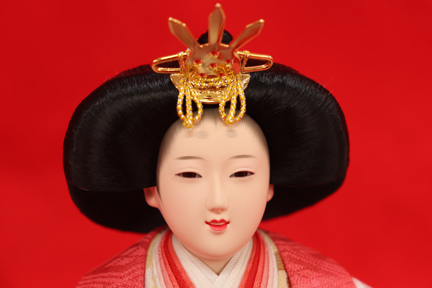 収納親王飾り雛人形セット(72cmx43cmx61cm)
