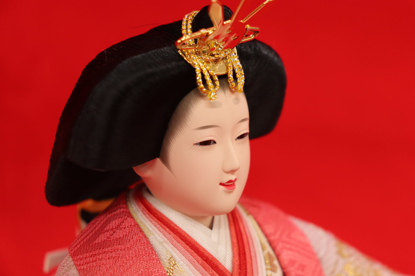 収納親王飾り雛人形セット(72cmx43cmx61cm)