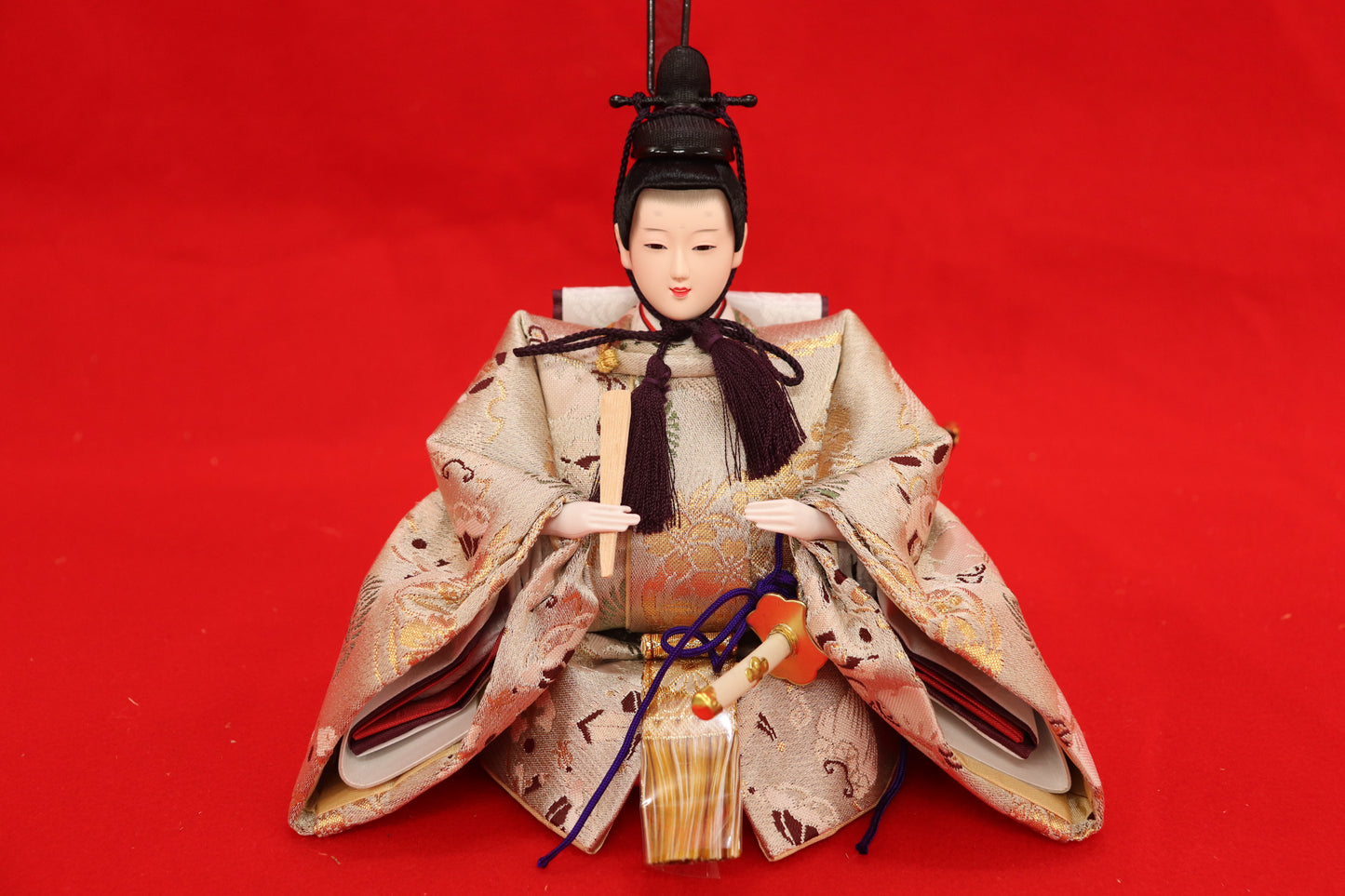 収納親王飾り雛人形セット(72cmx43cmx61cm)