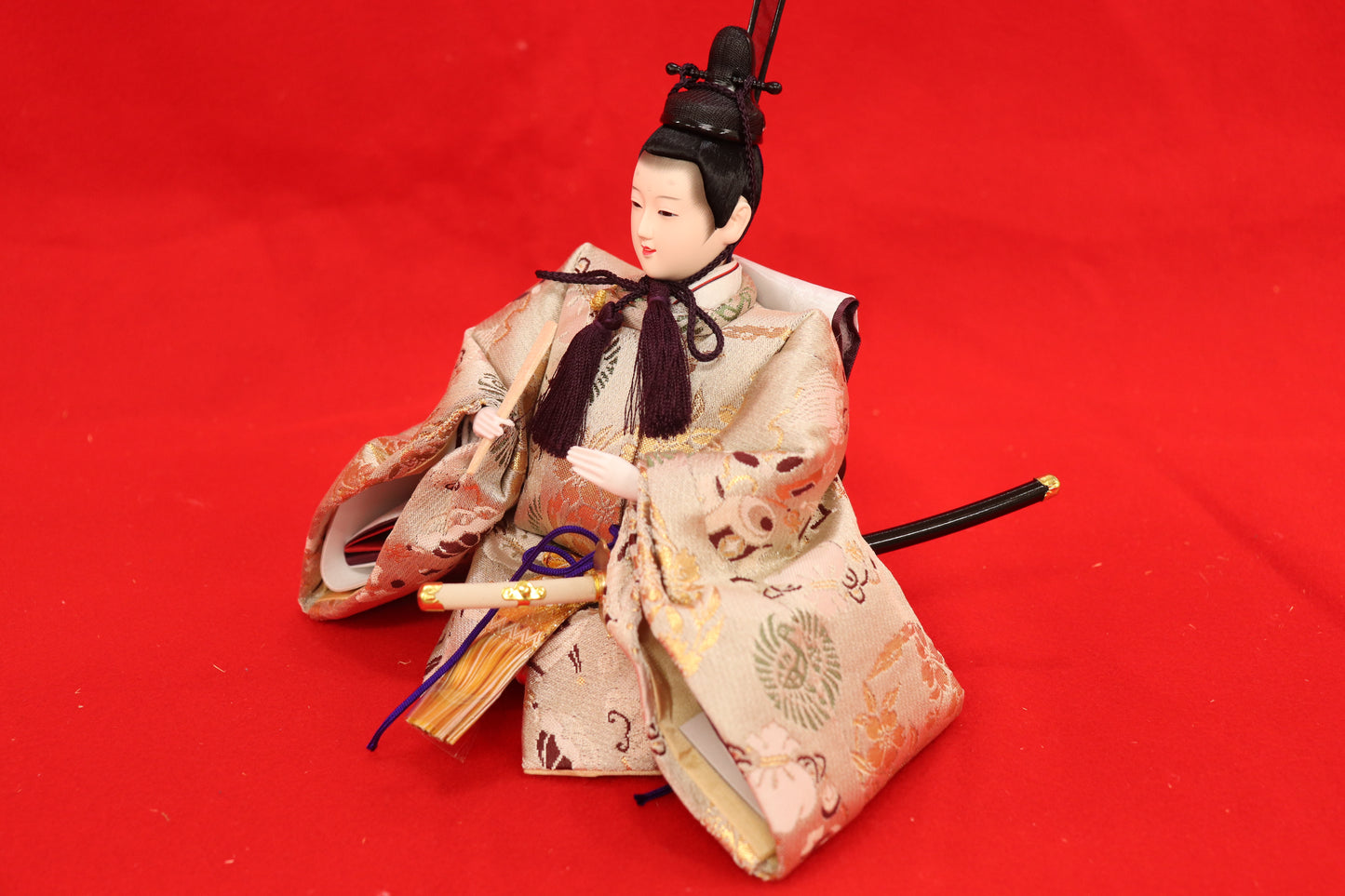 収納親王飾り雛人形セット(72cmx43cmx61cm)