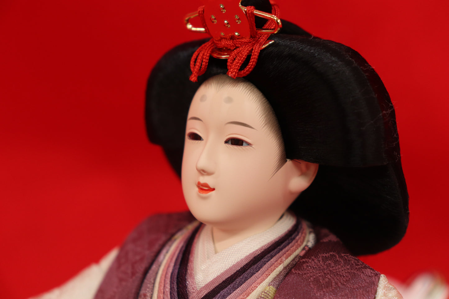 収納親王飾り雛人形セット(69x43x51cm)