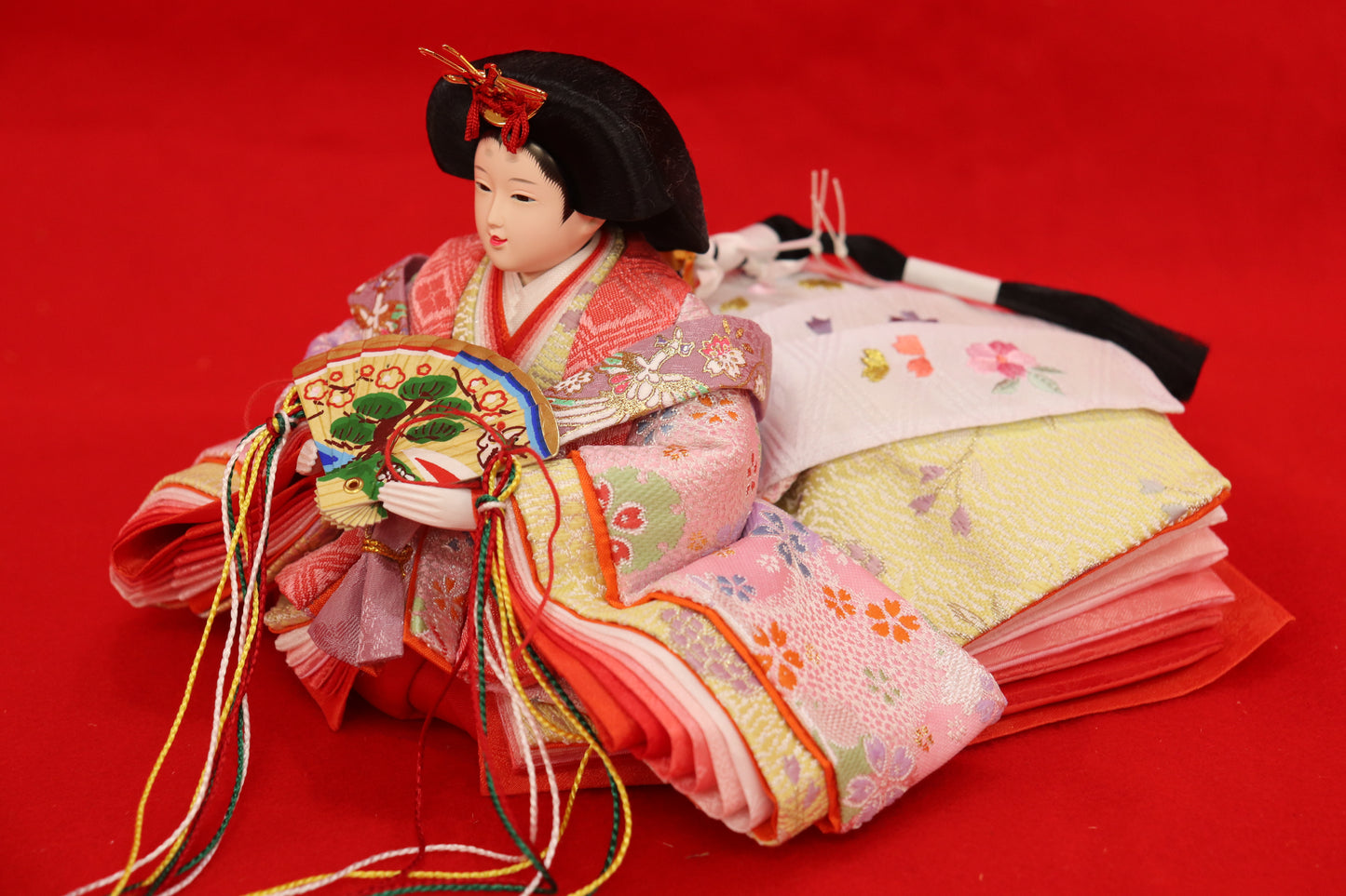 収納親王飾り雛人形セット(55cm×38cm×51cm)