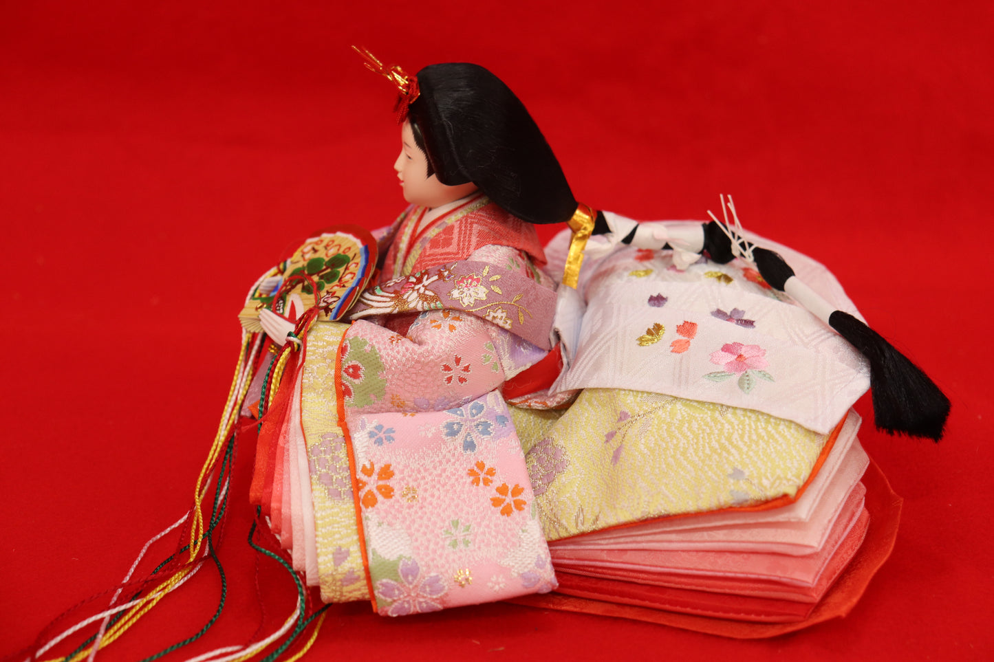 収納親王飾り雛人形セット(55cm×38cm×51cm)
