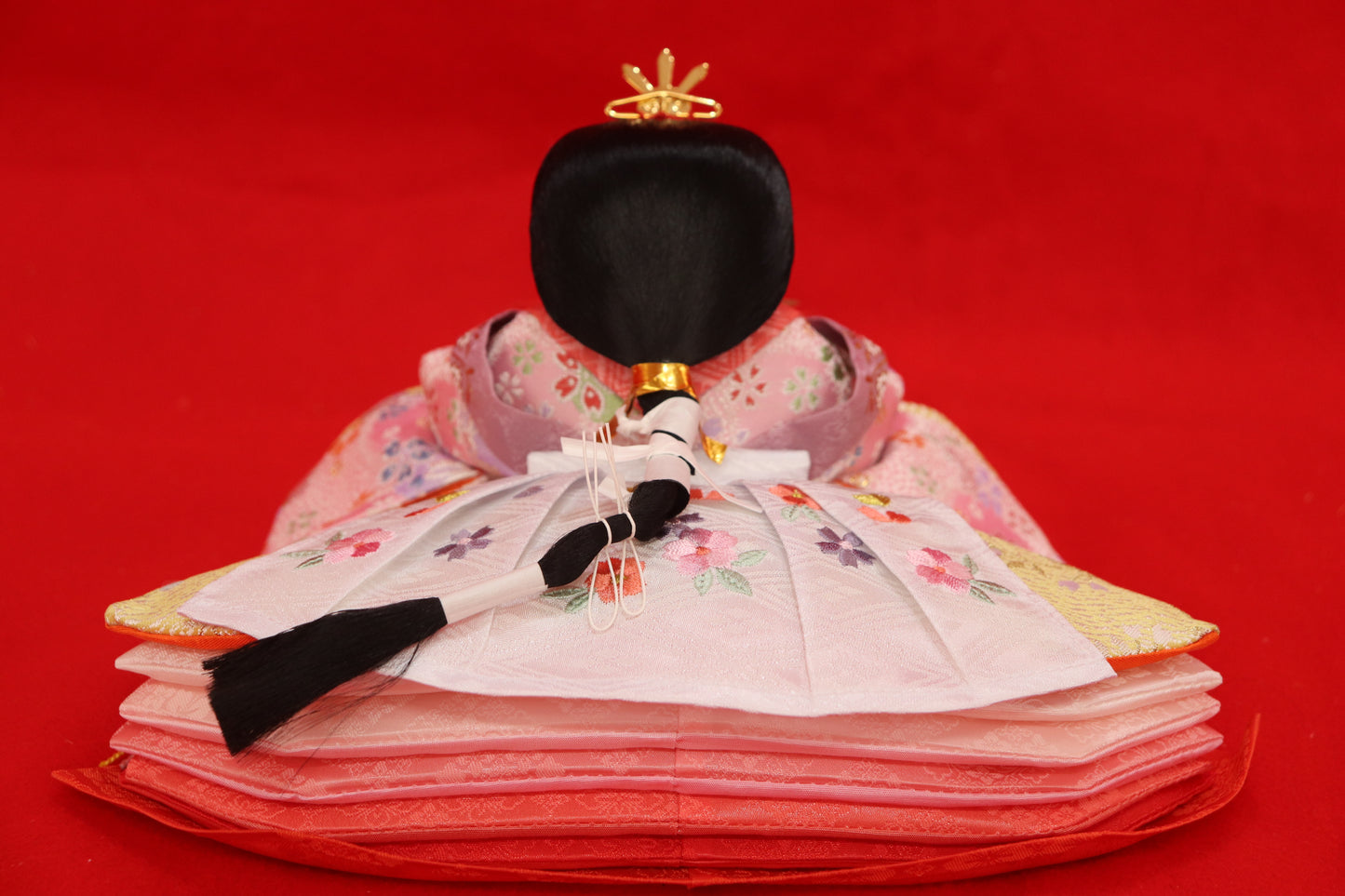 収納親王飾り雛人形セット(55cm×38cm×51cm)