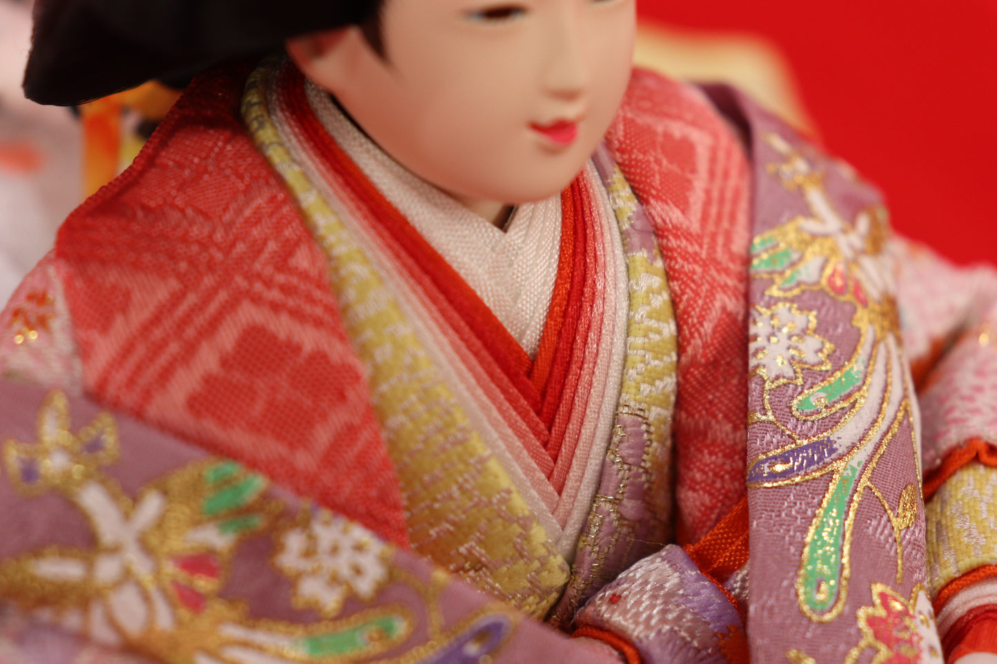 収納親王飾り雛人形セット(55cm×38cm×51cm)