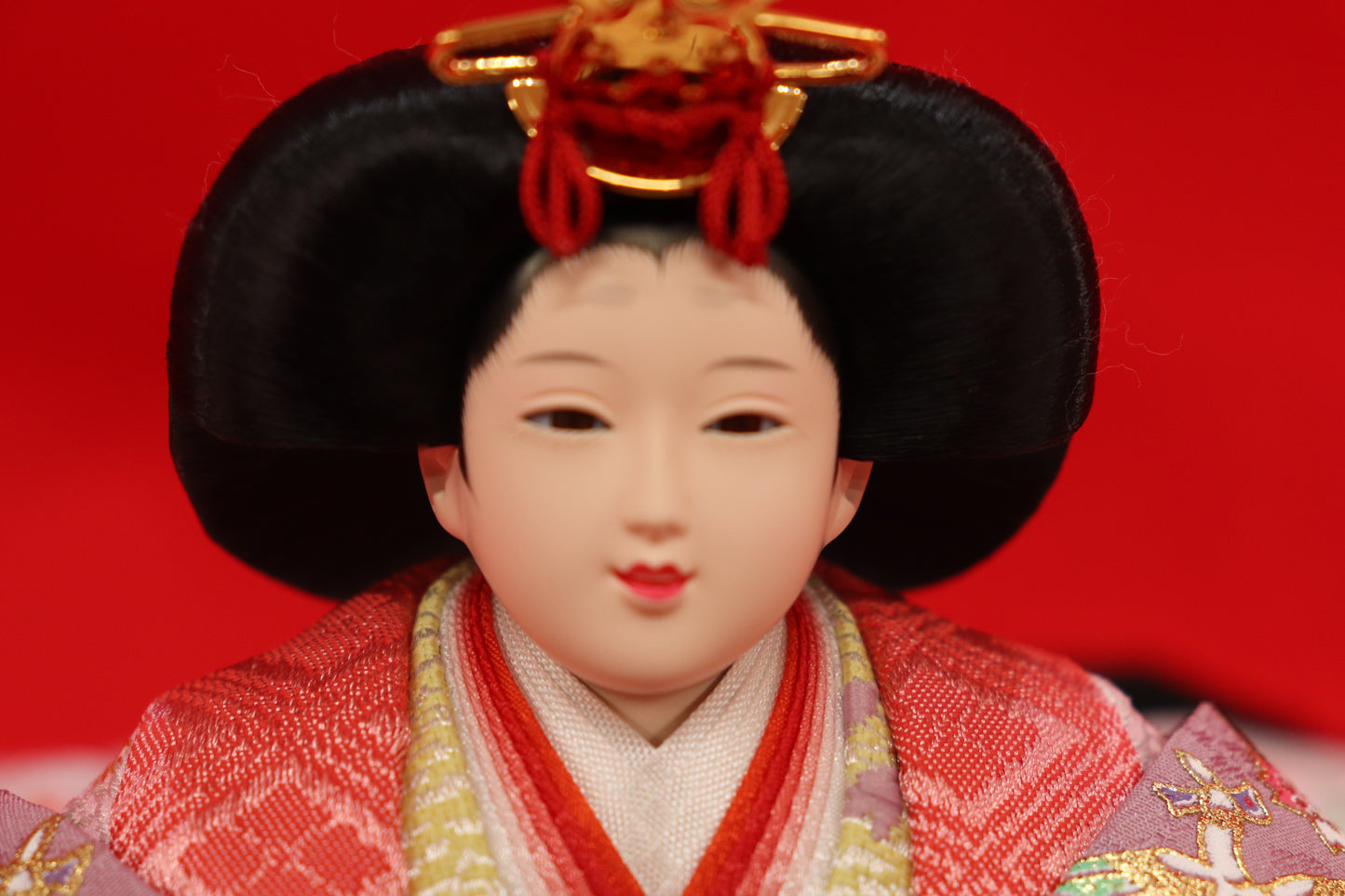 収納親王飾り雛人形セット(55cm×38cm×51cm)