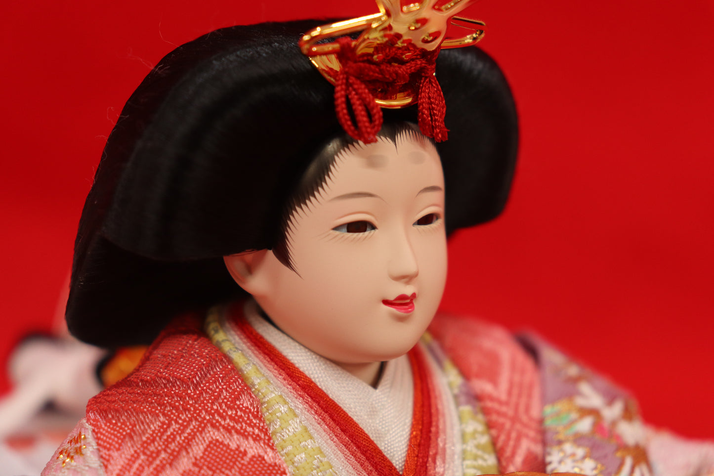 収納親王飾り雛人形セット(55cm×38cm×51cm)