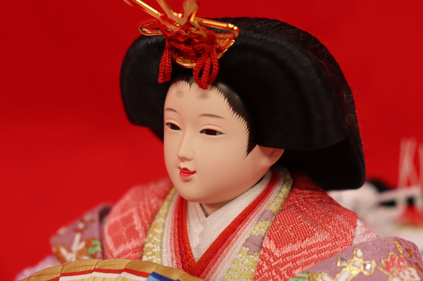 収納親王飾り雛人形セット(55cm×38cm×51cm)