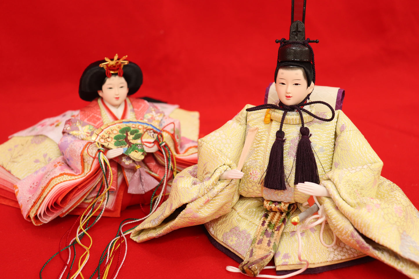 収納親王飾り雛人形セット(55cm×38cm×51cm)