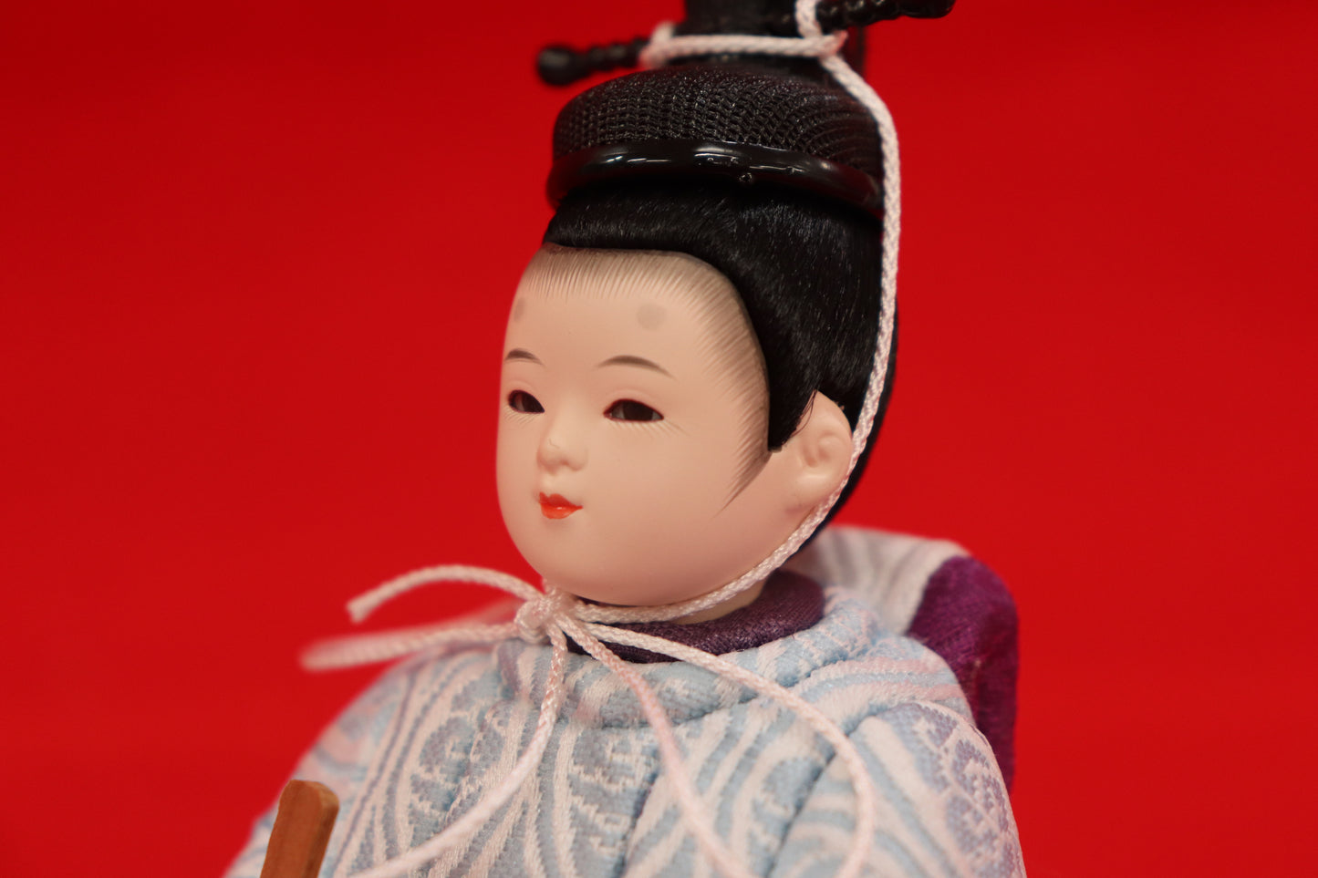 木目込み 親王飾り雛人形セット(35cmx25cmx24cm)