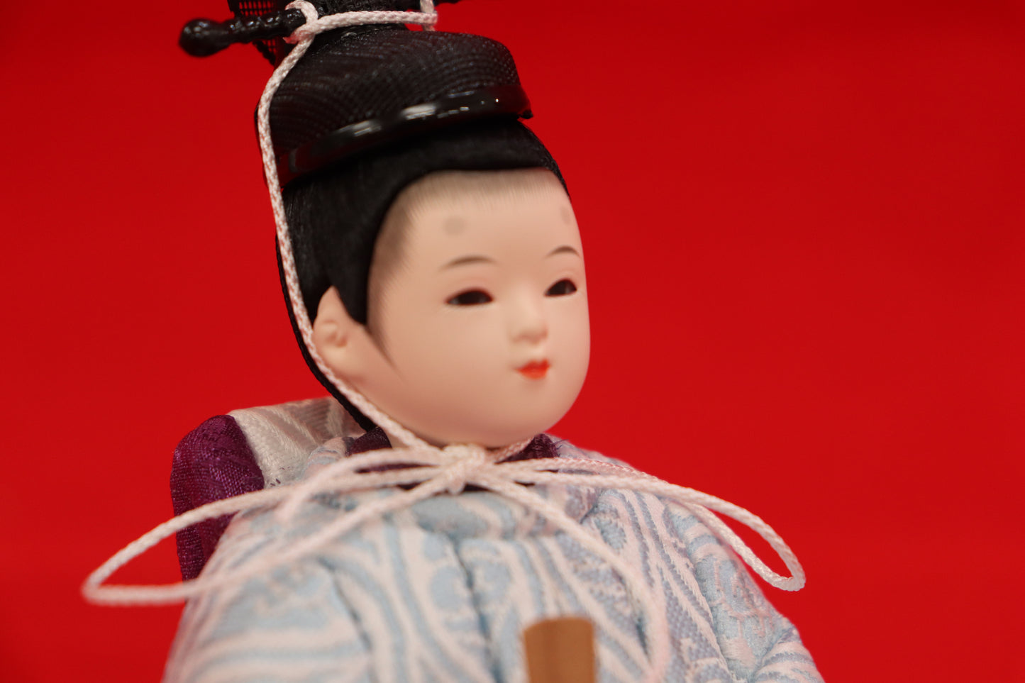 木目込み 親王飾り雛人形セット(35cmx25cmx24cm)