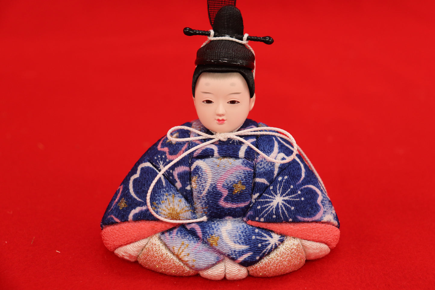 親王木目込み飾り雛人形セット(40cmx24cmx19cm)