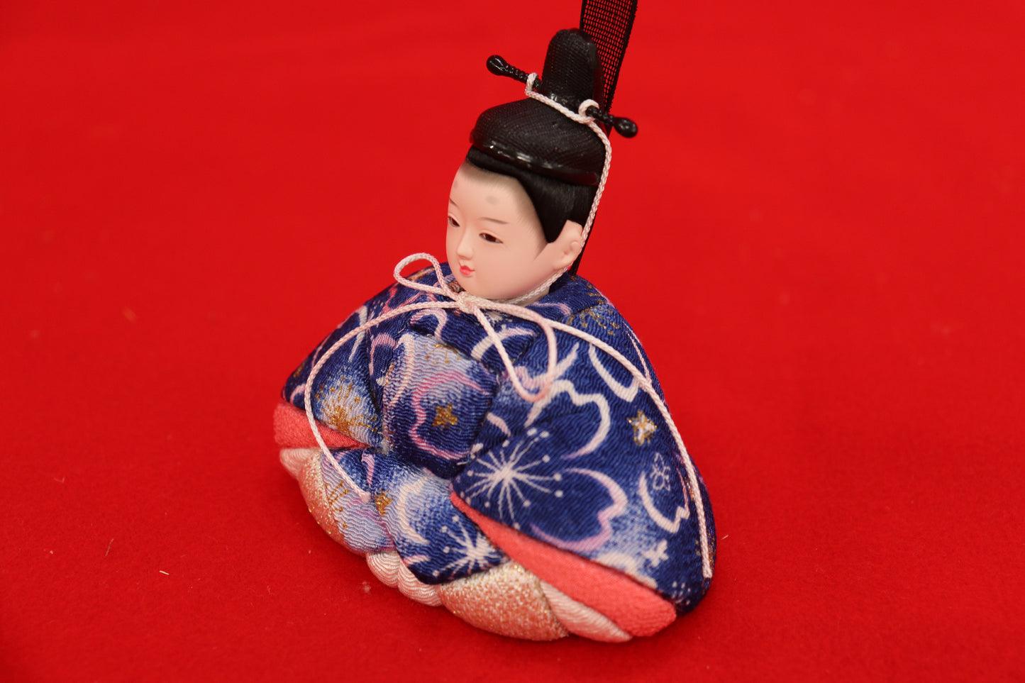 親王木目込み飾り雛人形セット(40cmx24cmx19cm)