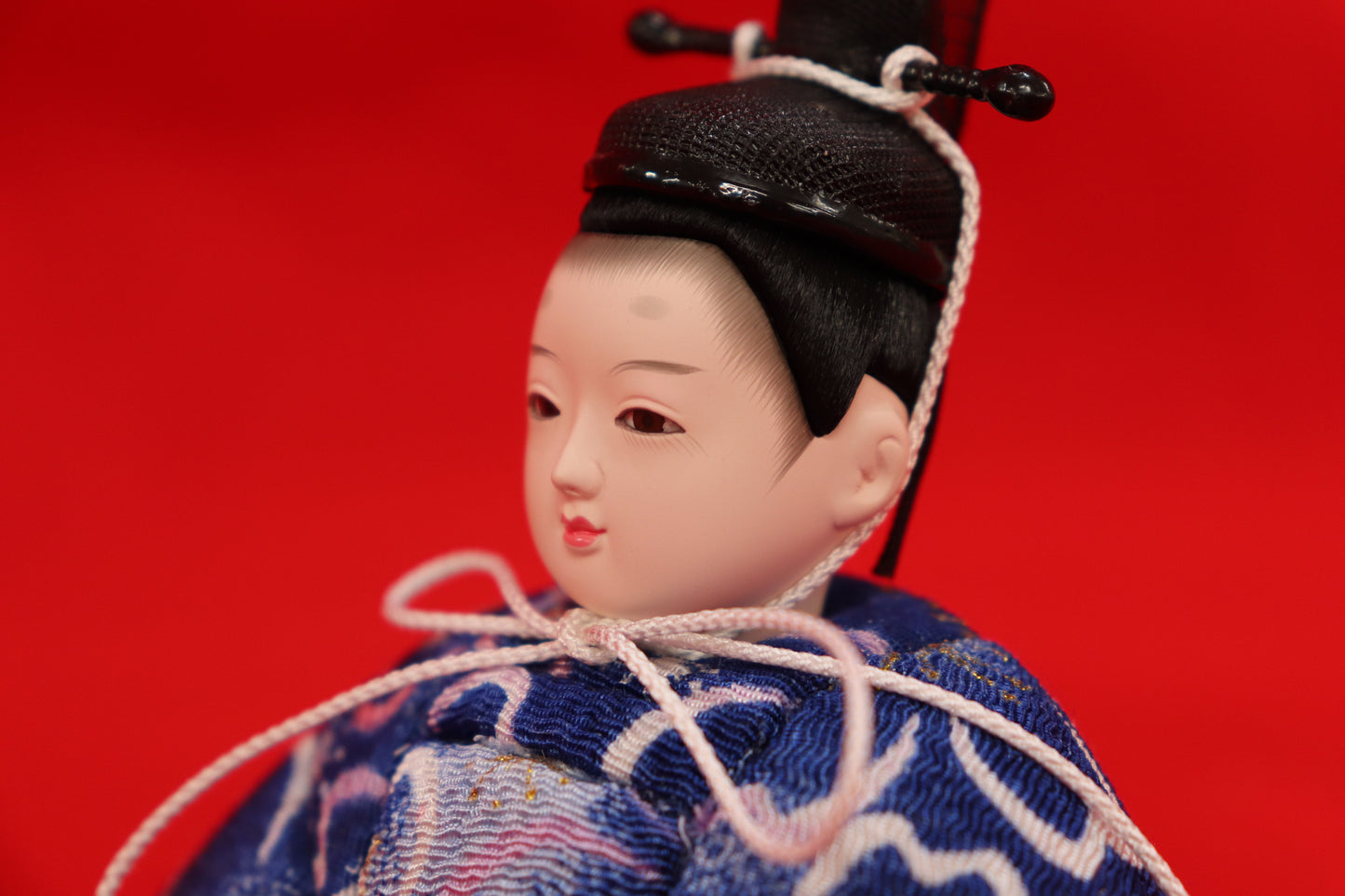 親王木目込み飾り雛人形セット(40cmx24cmx19cm)
