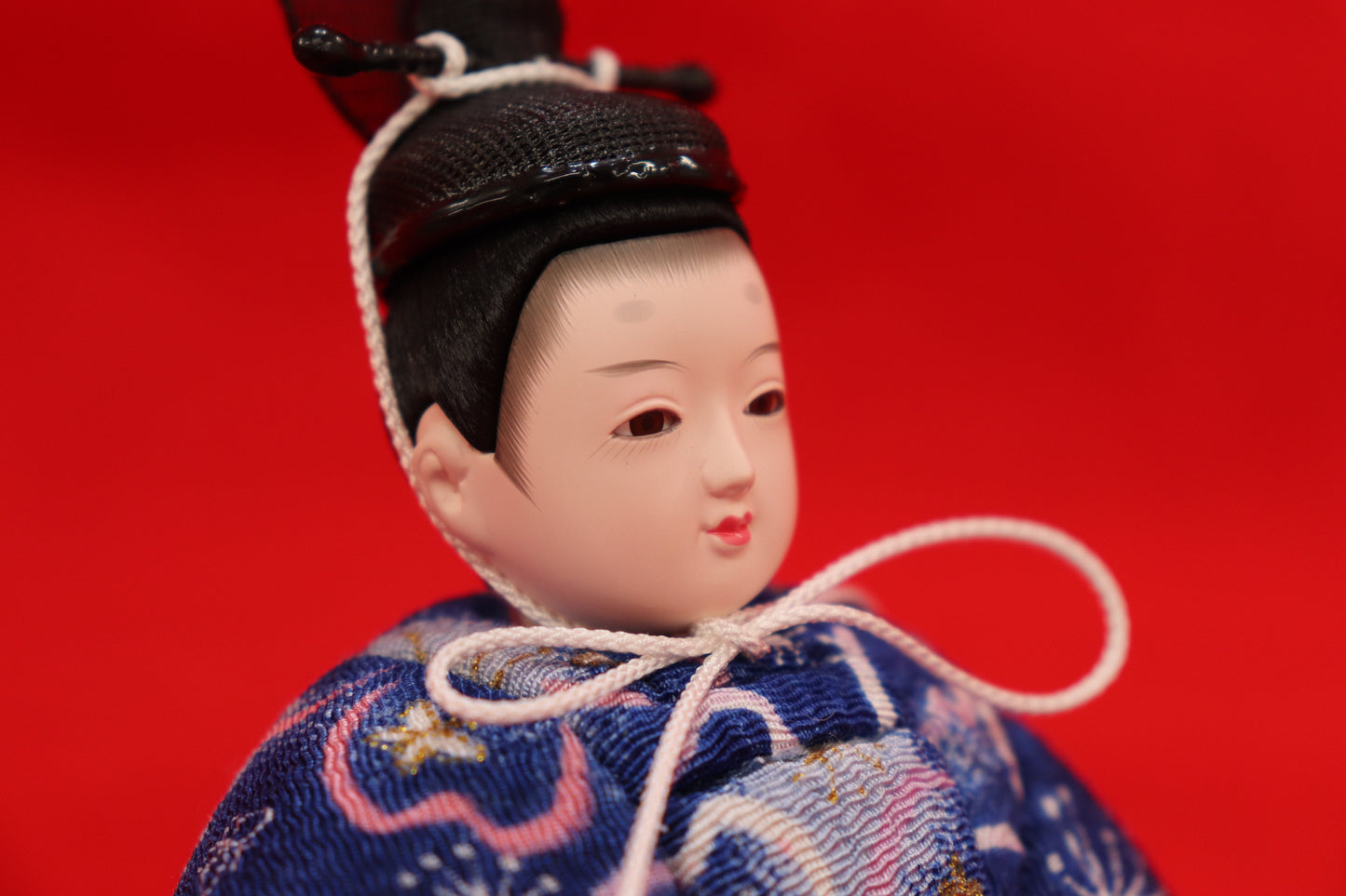 親王木目込み飾り雛人形セット(40cmx24cmx19cm)