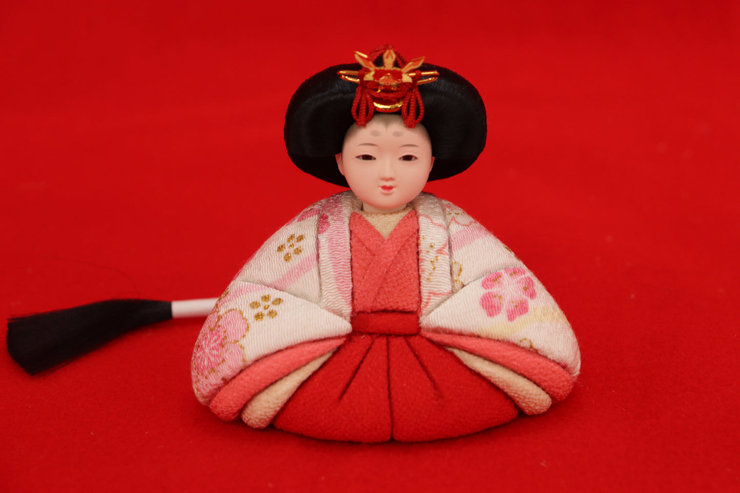 親王木目込み飾り雛人形セット(40cmx24cmx19cm)