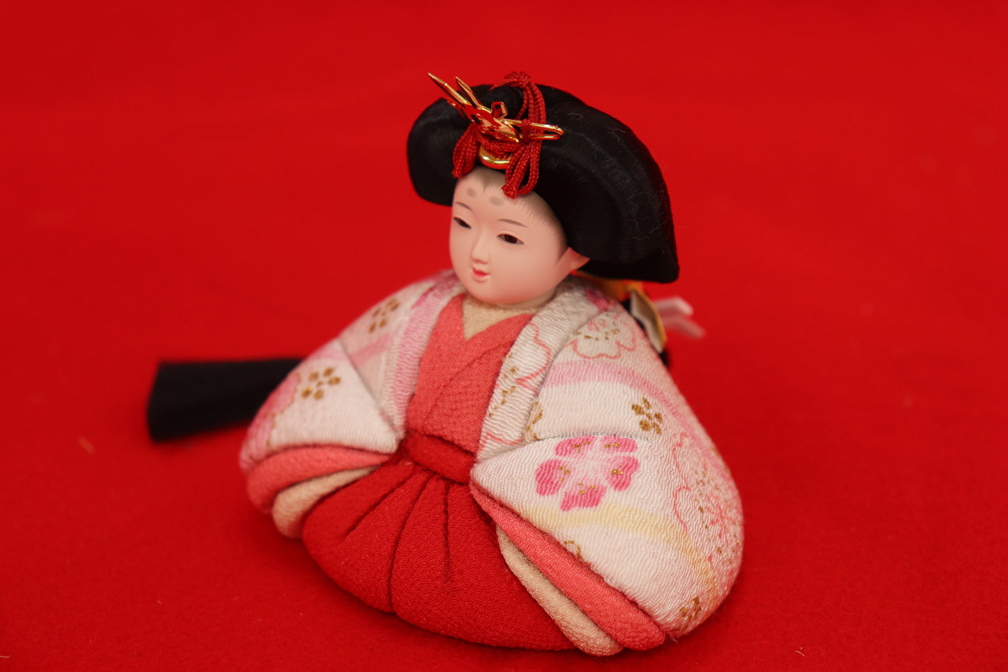親王木目込み飾り雛人形セット(40cmx24cmx19cm)