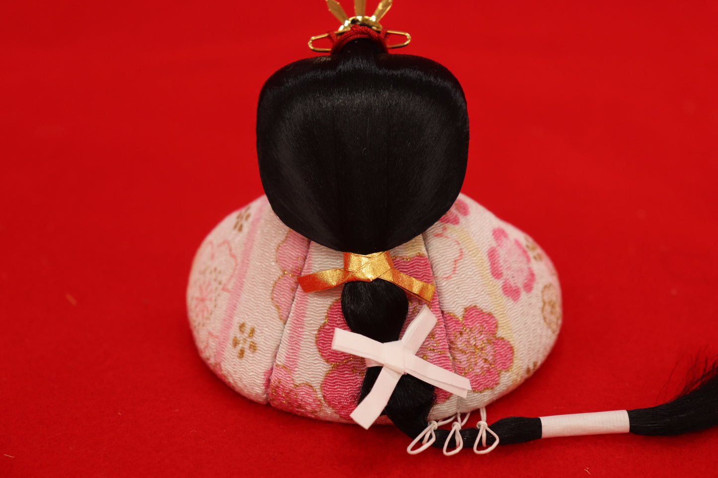 親王木目込み飾り雛人形セット(40cmx24cmx19cm)