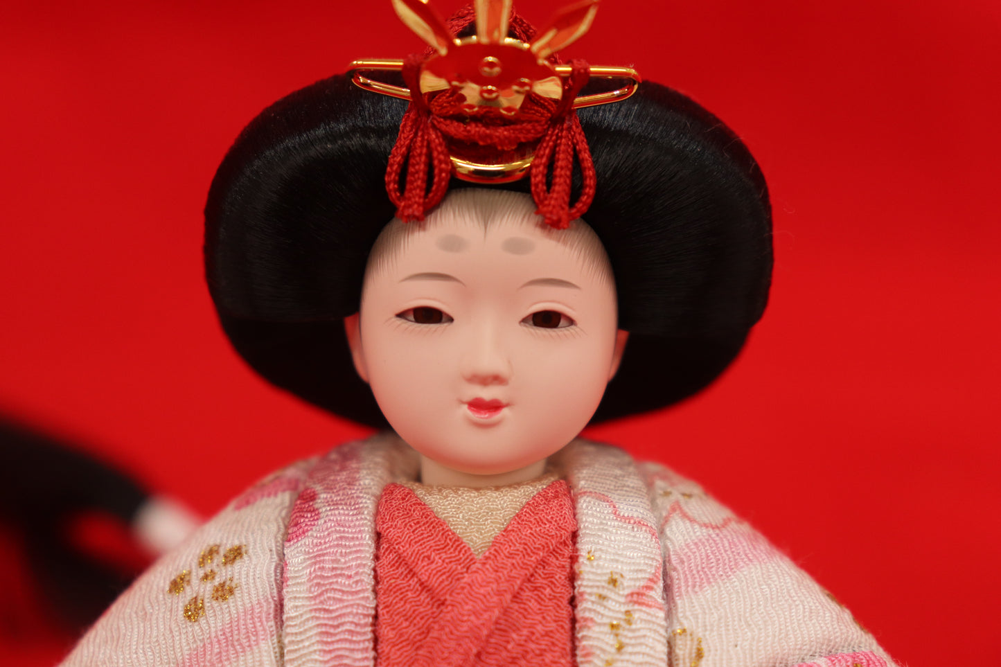 親王木目込み飾り雛人形セット(40cmx24cmx19cm)