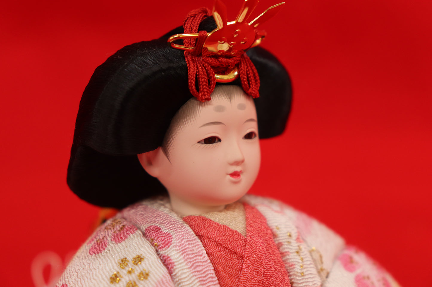 親王木目込み飾り雛人形セット(40cmx24cmx19cm)