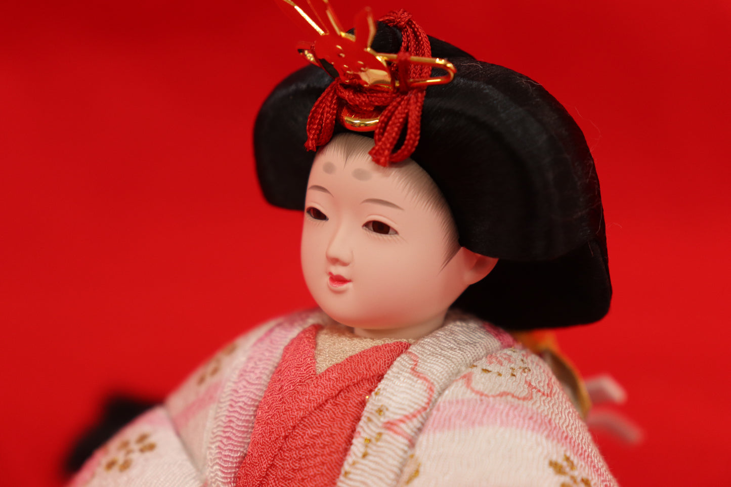親王木目込み飾り雛人形セット(40cmx24cmx19cm)