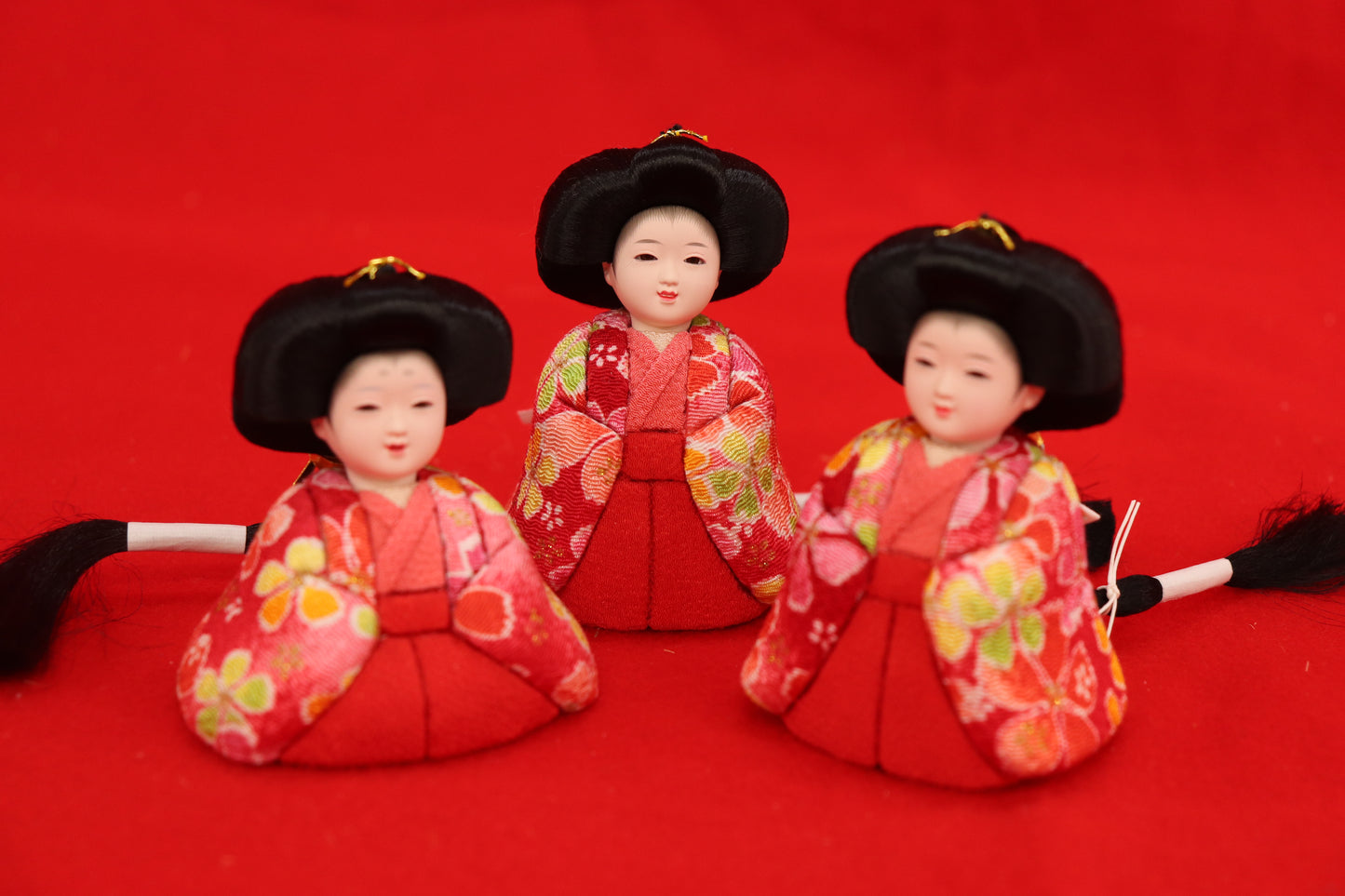 親王木目込み飾り雛人形セット(40cmx24cmx19cm)