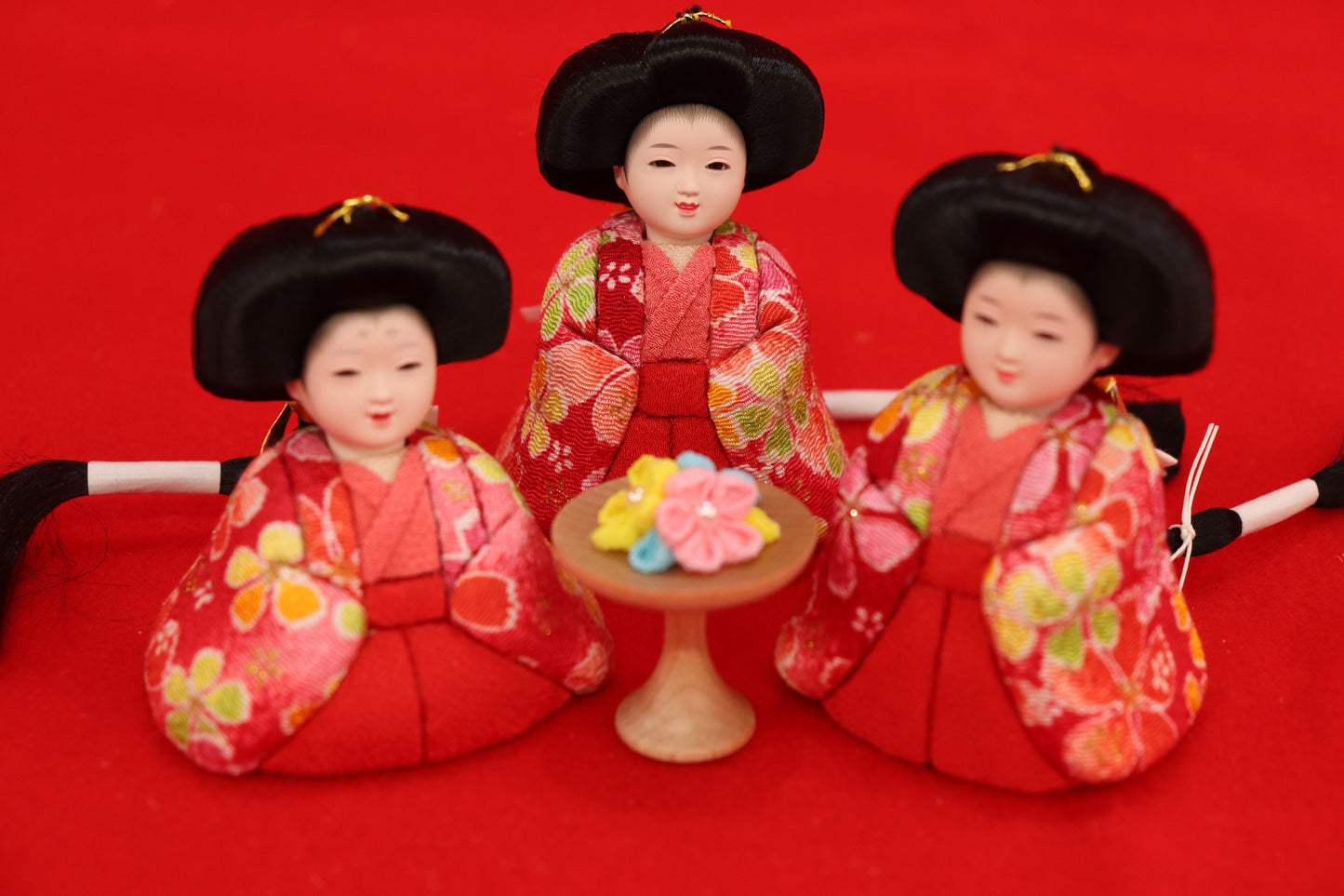 親王木目込み飾り雛人形セット(40cmx24cmx19cm)