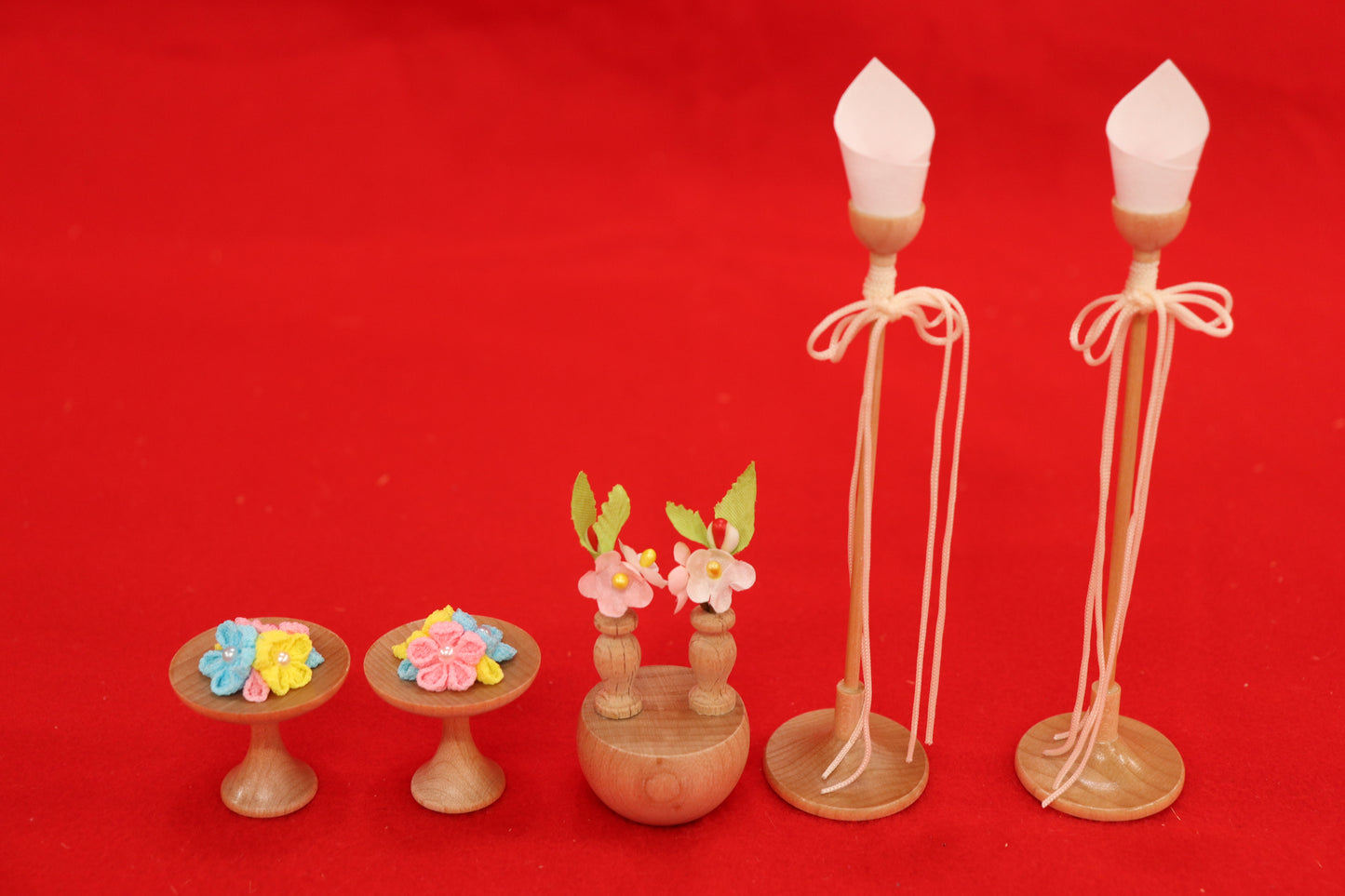 親王木目込み飾り雛人形セット(40cmx24cmx19cm)