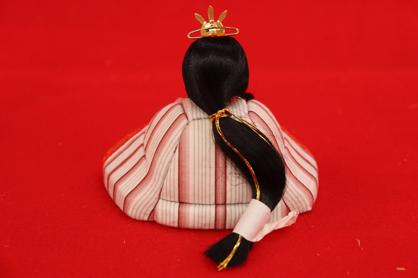 木目込み 親王飾り雛人形セット(40cmx25cmx17cm)