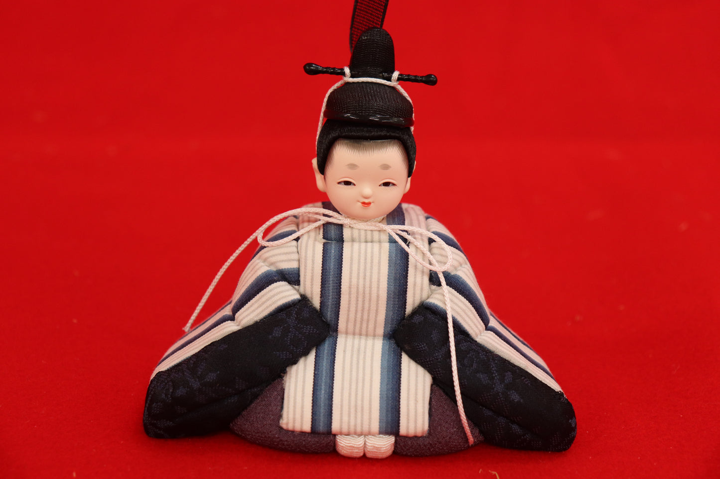 木目込み 親王飾り雛人形セット(40cmx25cmx17cm)
