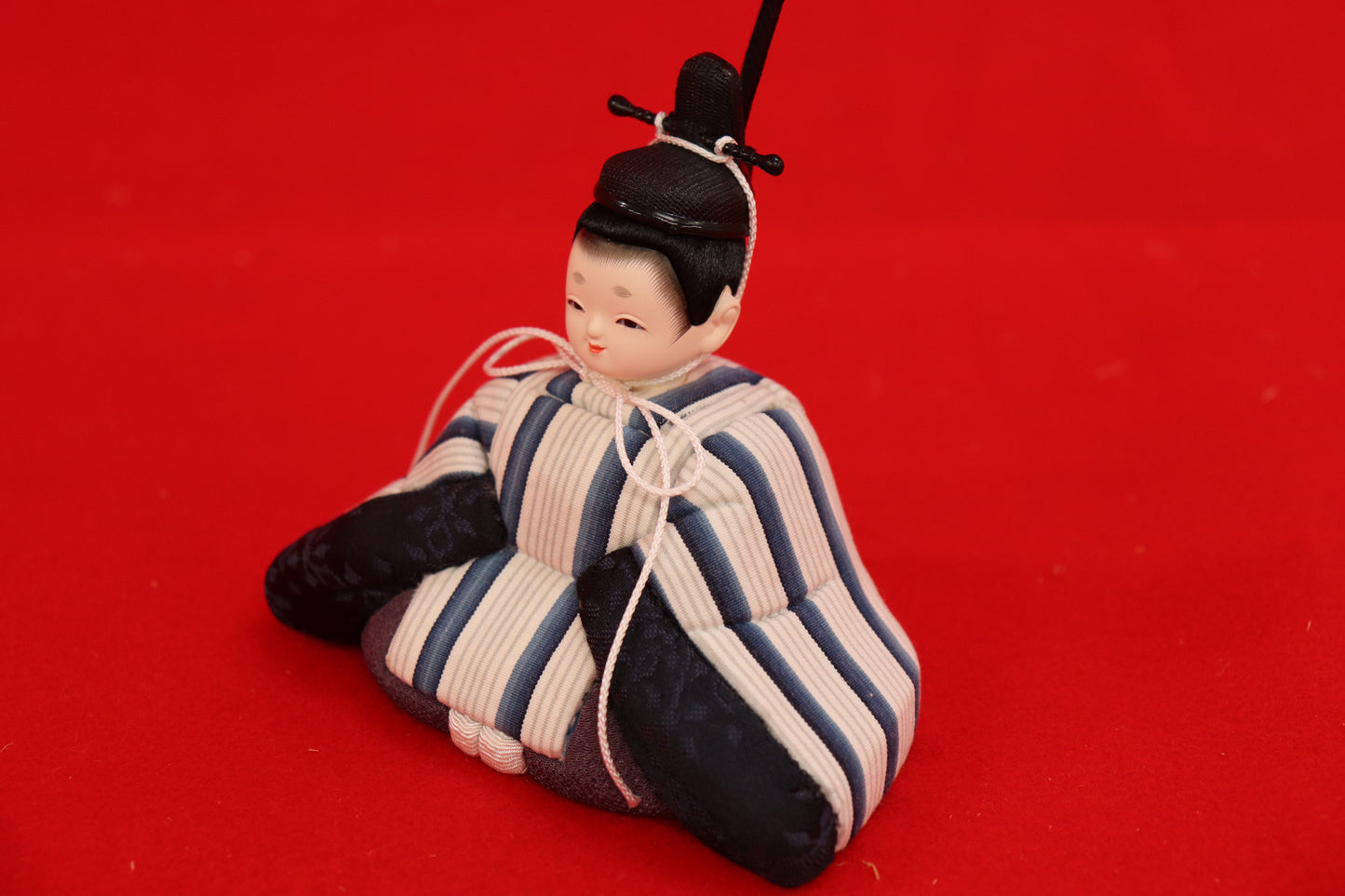 木目込み 親王飾り雛人形セット(40cmx25cmx17cm)