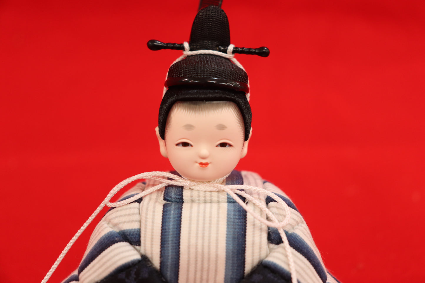 木目込み 親王飾り雛人形セット(40cmx25cmx17cm)