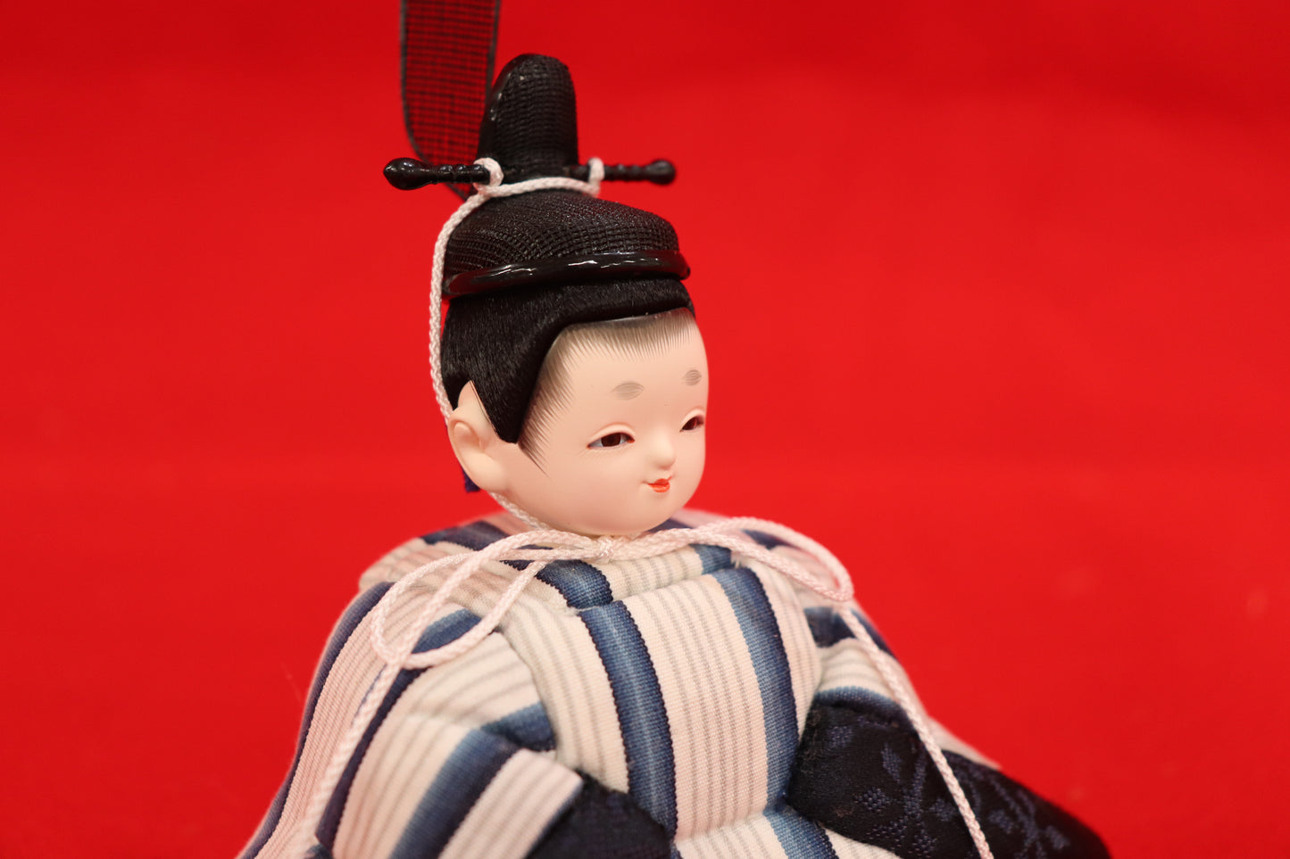 木目込み 親王飾り雛人形セット(40cmx25cmx17cm)