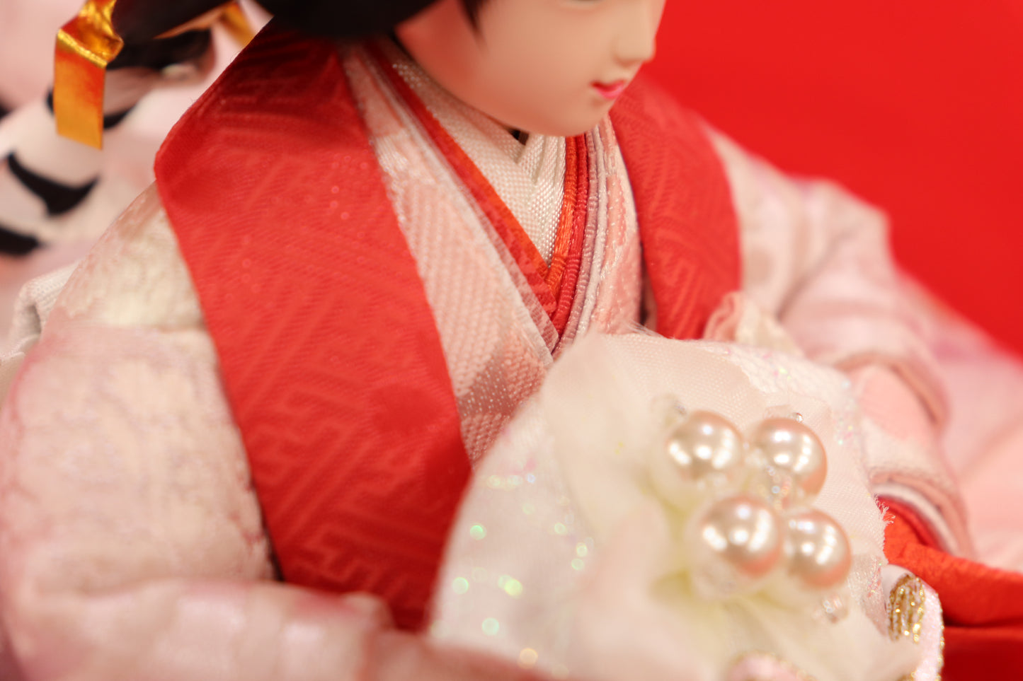収納親王飾り雛人形セット(50cmx31cmx45cm)