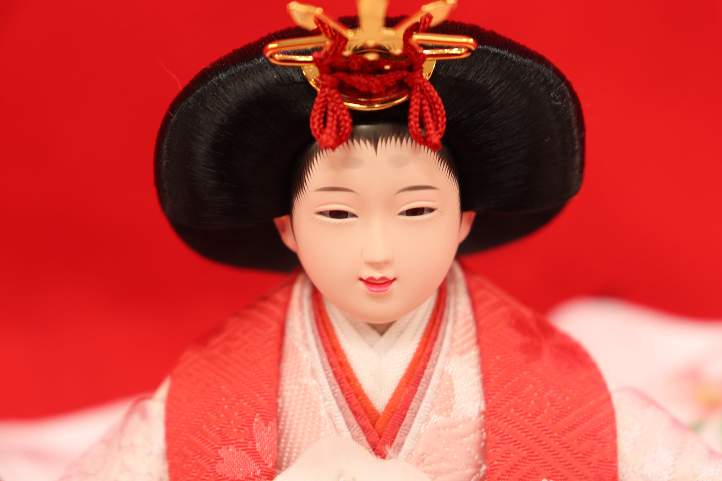 収納親王飾り雛人形セット(50cmx31cmx45cm)