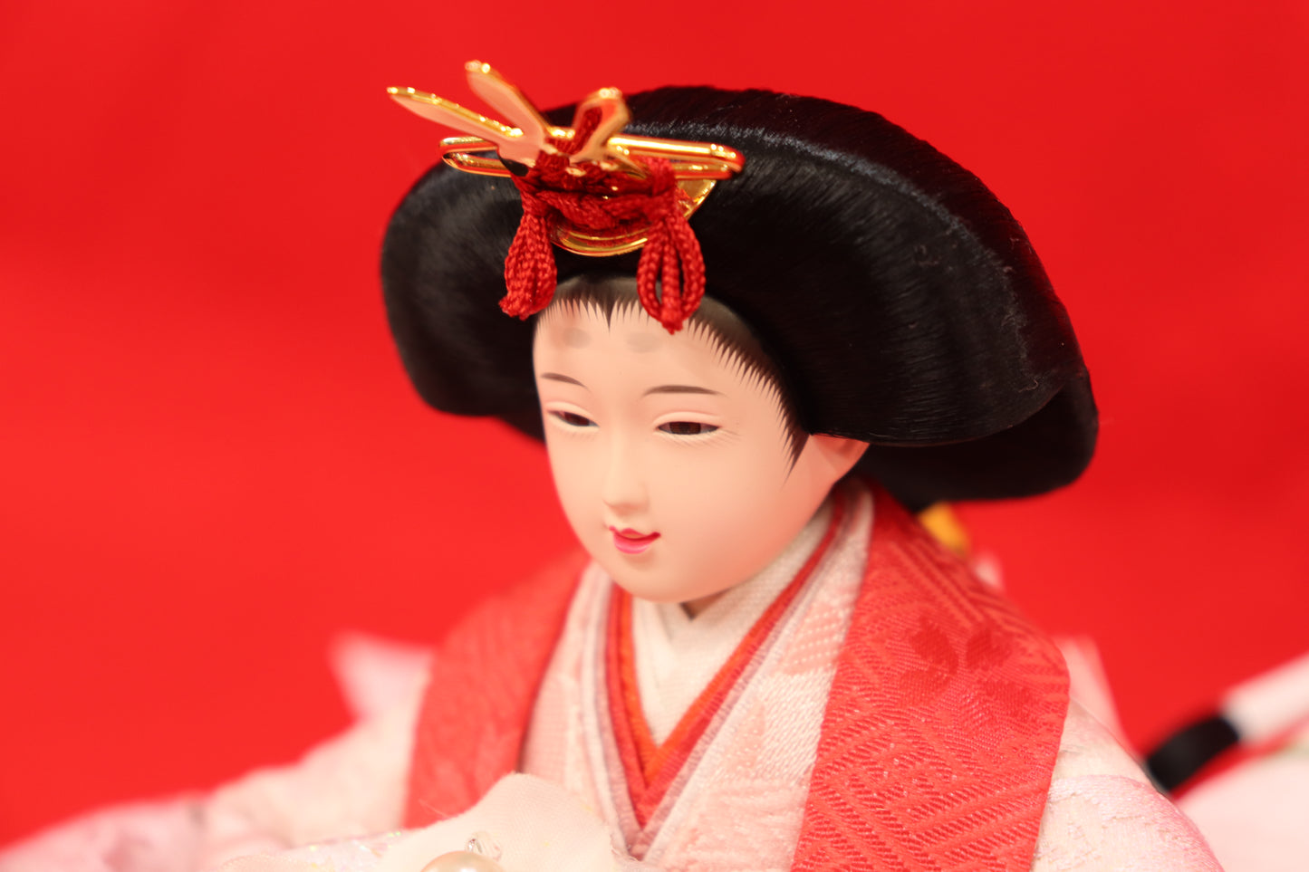収納親王飾り雛人形セット(50cmx31cmx45cm)